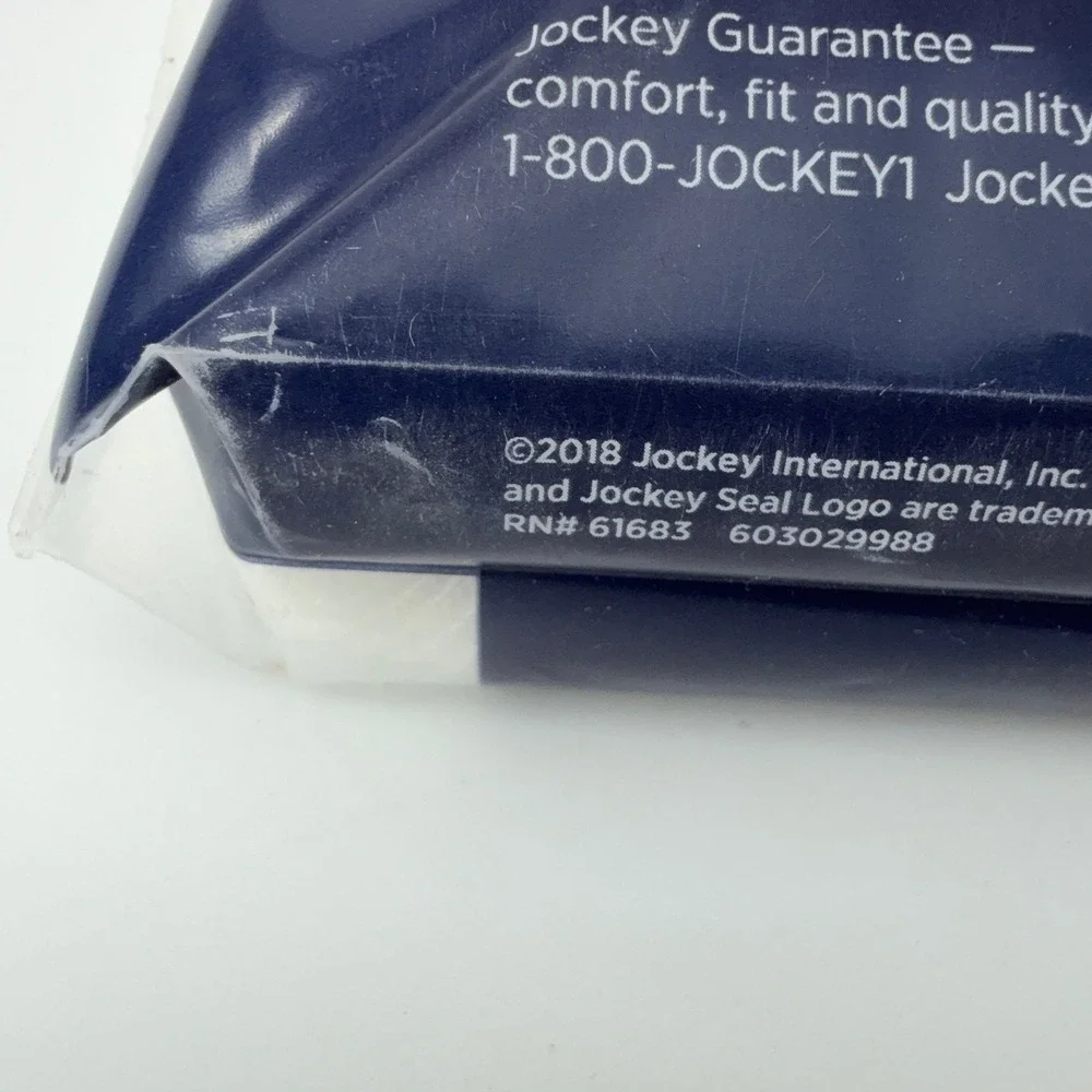 Jockey Classics Mens 2-Pack White A-Shirts Ribbed Cotton Undershirts Size LT